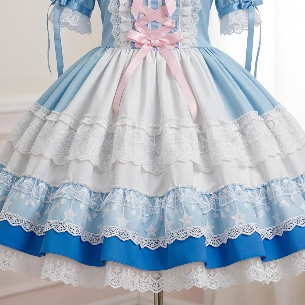 Lace Ribbon Trim - Черно-белая кружевная лента шириной 10 см