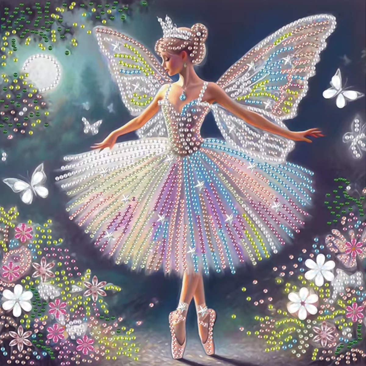 Embroidery Embellishments - Серия с узором «Бабочка-фея», вышивка с
