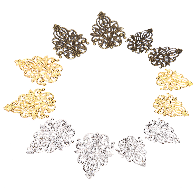 Craft Embellishment - Горячая распродажа: 20 шт. ажурных филигранных