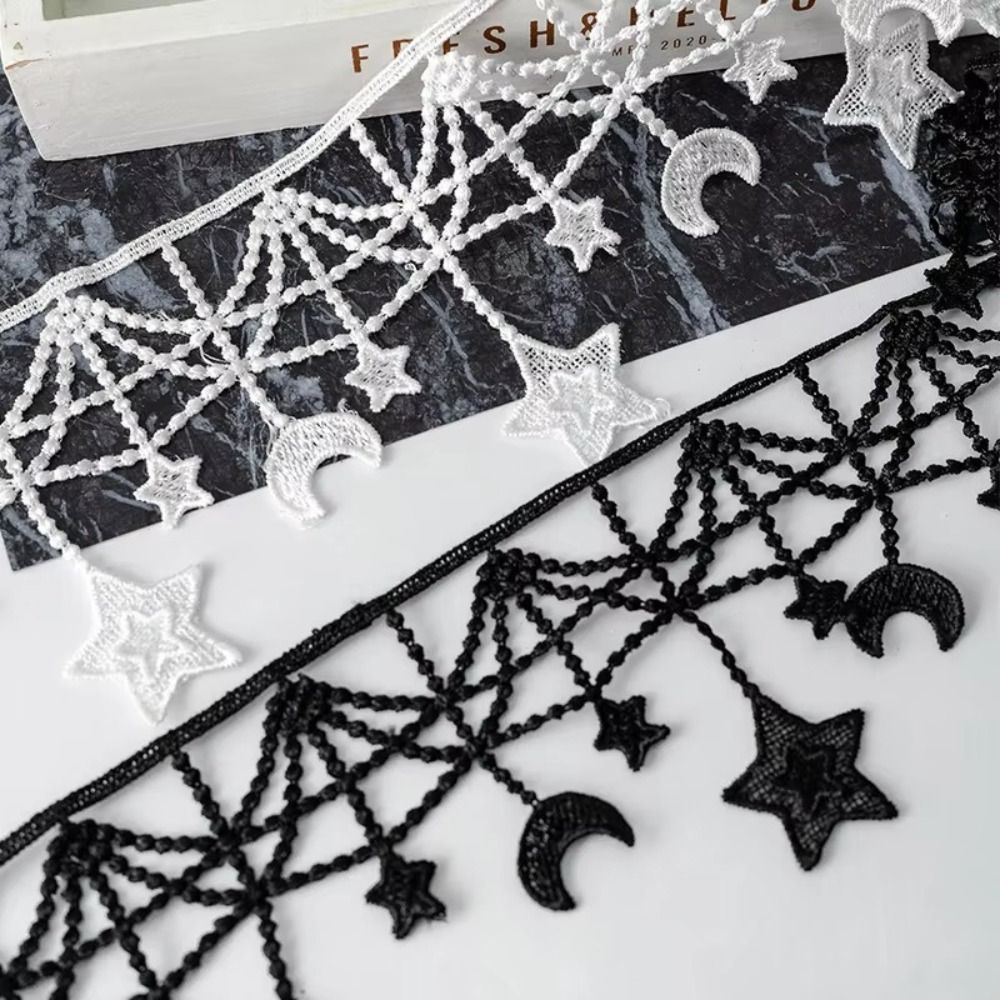 Черно-белая кружевная лента ши – обзор и цена Lace Ribbon Trim